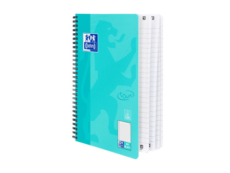 Oxford Cahier Touch, B5, ligné, 160 pages, bleu aqua