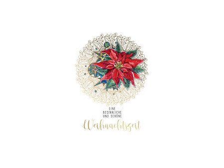 CACTUS Carte de Noël 'Boules de Noël rouges'