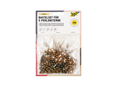 folia Kit d'étoiles en perles, 340 pièces, bleu/argent/blanc