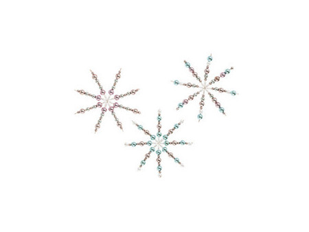 folia Kit d'étoiles en perles, 340 pièces, bleu/argent/blanc