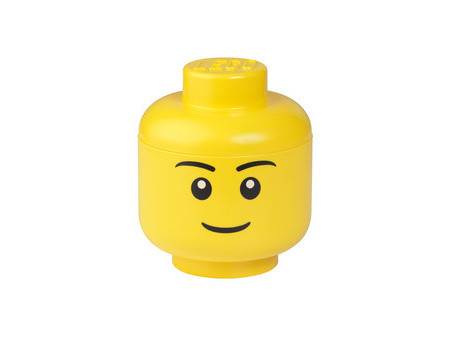 LEGO Boîte en forme de tête STORAGE HEAD ZOMBIE, L, gris