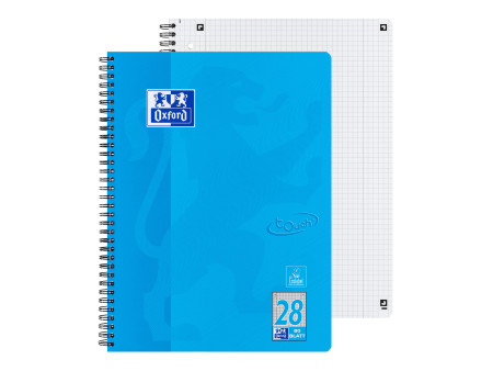 Oxford Cahier Touch, A4+, quadrillé, 160 pages, bleu mer