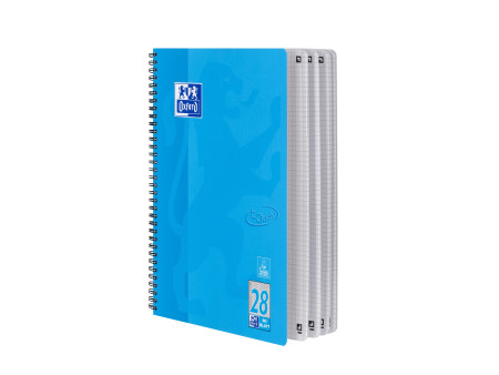 Oxford Cahier Touch, A4+, quadrillé, 160 pages, bleu mer