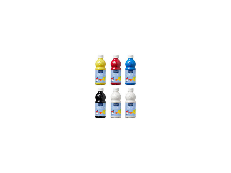 LEFRANC & BOURGEOIS acrylique Glossy, 500 ml, noir