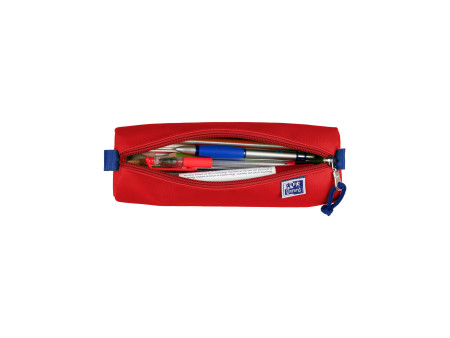Oxford Trousse ronde, polyester, rond, grand, rouge