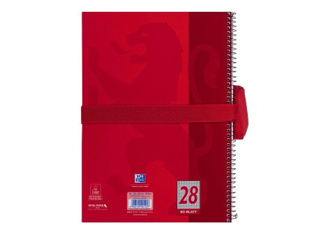 Oxford Trousse ronde, polyester, rond, grand, rouge