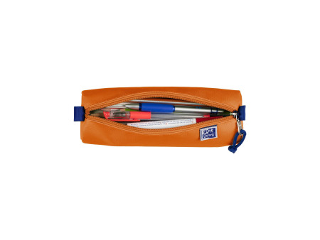 Oxford Trousse ronde, polyester, rond, grand, orange