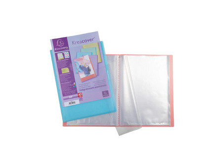 EXACOMPTA Protège-documents, A4, PP, 50 pochettes, assorti