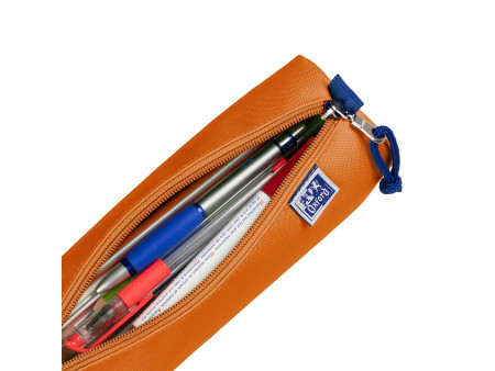 Oxford Trousse ronde, polyester, rond, grand, orange