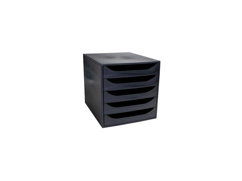 EXACOMPTA Module de classement ECOBOX, 5 tiroirs, gris/gris