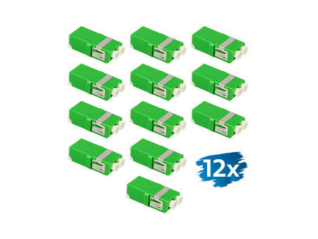 LogiLink Set de coupleurs fibres optiques, sans bride, vert