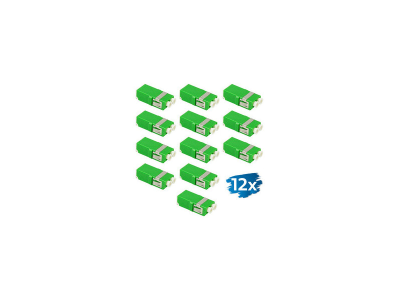 LogiLink Set de coupleurs fibres optiques, sans bride, vert