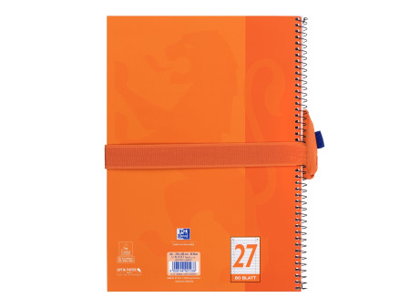 Oxford Trousse ronde, polyester, rond, grand, orange