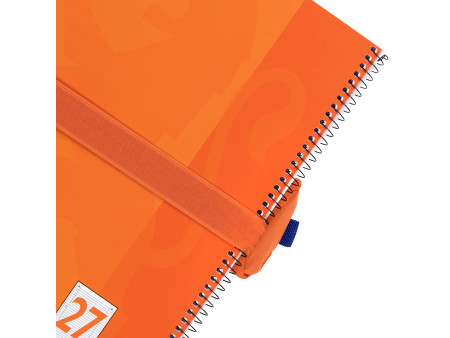 Oxford Trousse ronde, polyester, rond, grand, orange