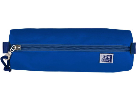Oxford Trousse ronde, polyester, rond, grand, bleu