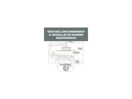 Fellowes Prise encastrée pour table Power Spot type E, blanc