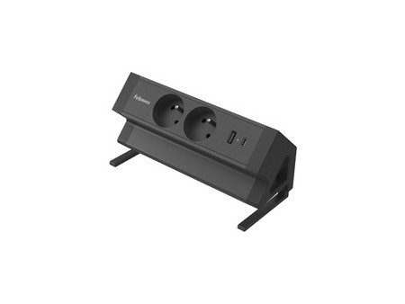 Fellowes Multiprise de table Power Desk 2, type E, blanc