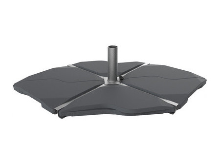 EDA Lest en béton pour parasol, 12 kg, gris foncé