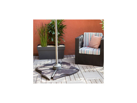 EDA Lest en béton pour parasol, 12 kg, gris foncé