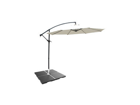 EDA Lest en béton pour parasol, 22 kg, gris foncé