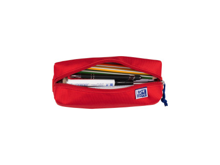 Oxford Trousse, polyester, rectangulaire, grand, rouge