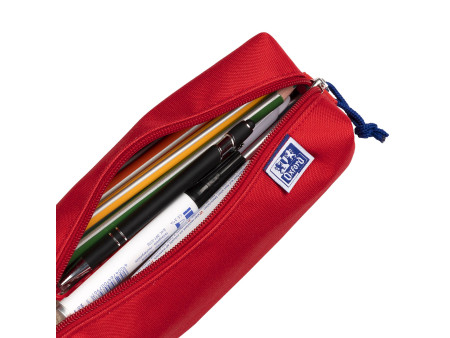 Oxford Trousse, polyester, rectangulaire, grand, rouge