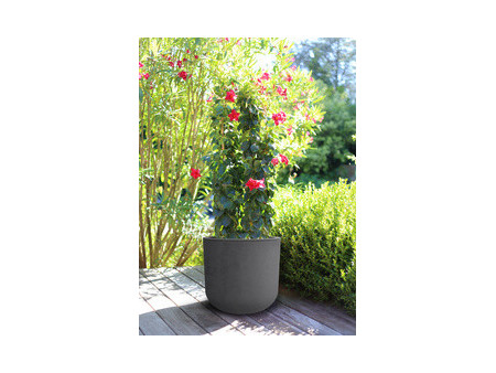 EDA Bac à plantes BASALT UP, rond, 385 mm, vert amande