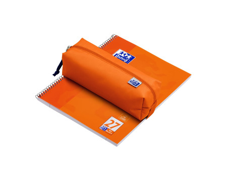 Oxford Trousse, polyester, rectangulaire, grand, orange