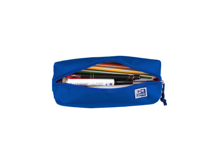Oxford Trousse, polyester, rectangulaire, grand, bleu