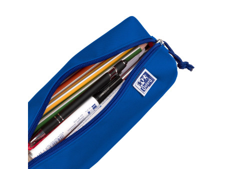 Oxford Trousse, polyester, rectangulaire, grand, bleu