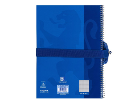 Oxford Trousse, polyester, rectangulaire, grand, bleu