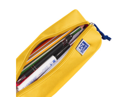 Oxford Trousse, polyester, rectangulaire, grand, jaune