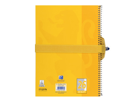 Oxford Trousse, polyester, rectangulaire, grand, jaune