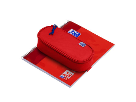 Oxford Trousse, polyester, oval, rouge