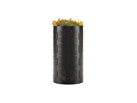 Bradas Poubelle à compost, 180 litres, en HDPE, noir