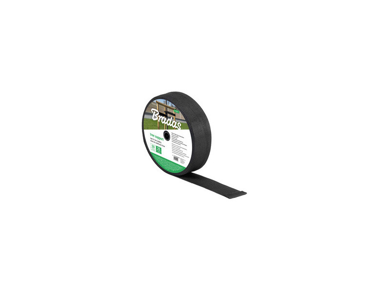 Bradas Bande de ligature pour arbres, PP, 30 mm x 50 m, noir
