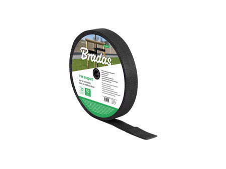 Bradas Bande de ligature pour arbres, PP, 30 mm x 50 m, noir