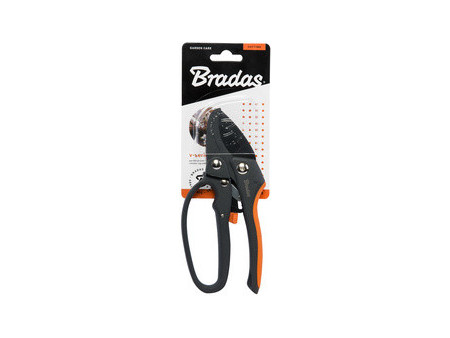 Bradas Sécateur à enclume V-SERIES, anthracite/orange