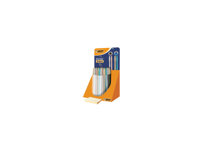 BIC Stylo à bille Cristal Glacé, présentoir de 40
