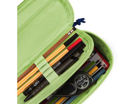 Oxford Trousse, polyester, oval, vert clair