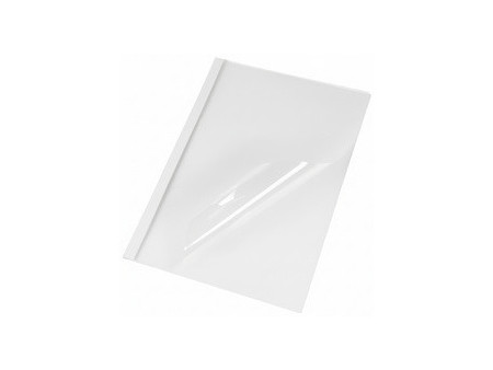pavo Chemise à reliure thermique, A4, brillant, 15 mm, blanc