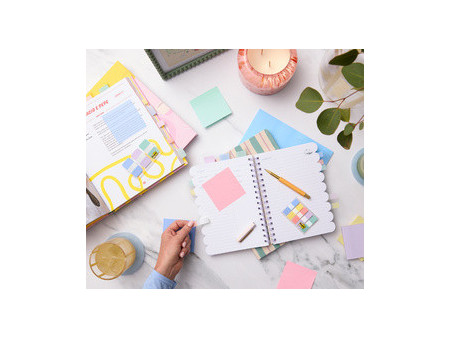 Post-it Marque-page Super Sticky Couleurs Pastel, 15 x 50mm