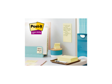 Post-it Bloc-notes super sticky Recycling notes, ligné