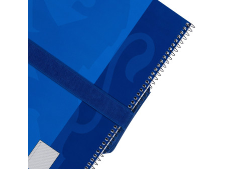 Oxford Trousse à deux compartiments, polyester, bleu
