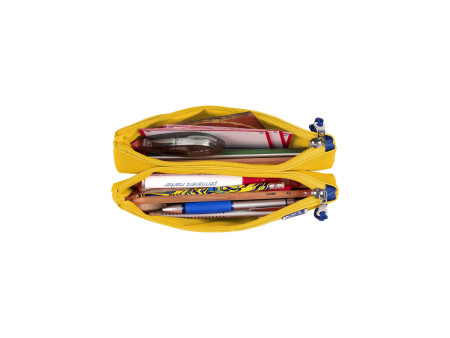 Oxford Trousse à deux compartiments, polyester, jaune