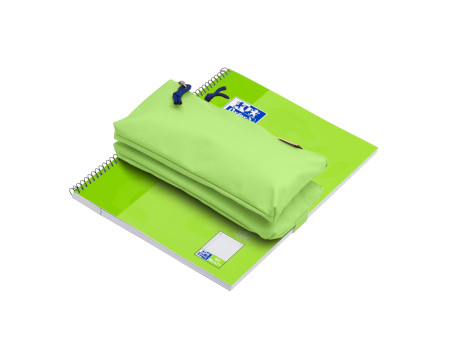 Oxford Trousse à deux compartiments, polyester, vert clair