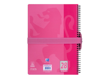 Oxford Trousse, polyester, rectangulaire, petit, rose