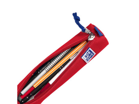 Oxford Trousse, polyester, rond, petit, rouge