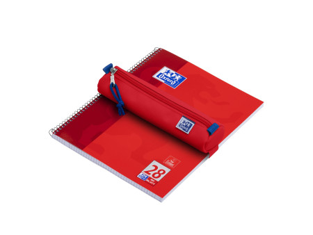 Oxford Trousse, polyester, rond, petit, rouge