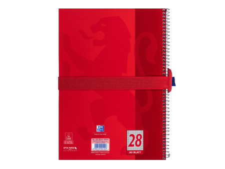 Oxford Trousse, polyester, rond, petit, rouge